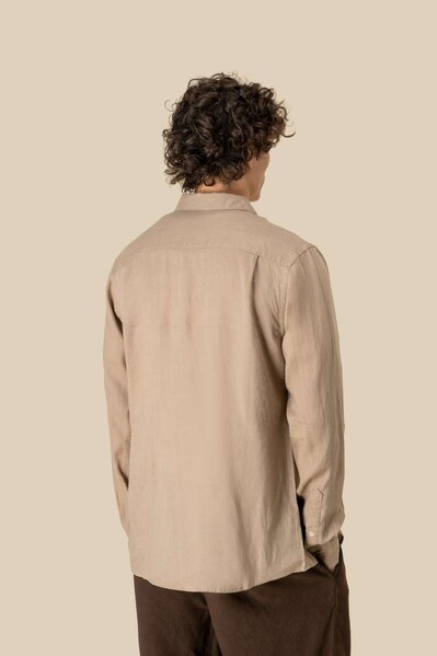 Men's Linen Shirt - White / S