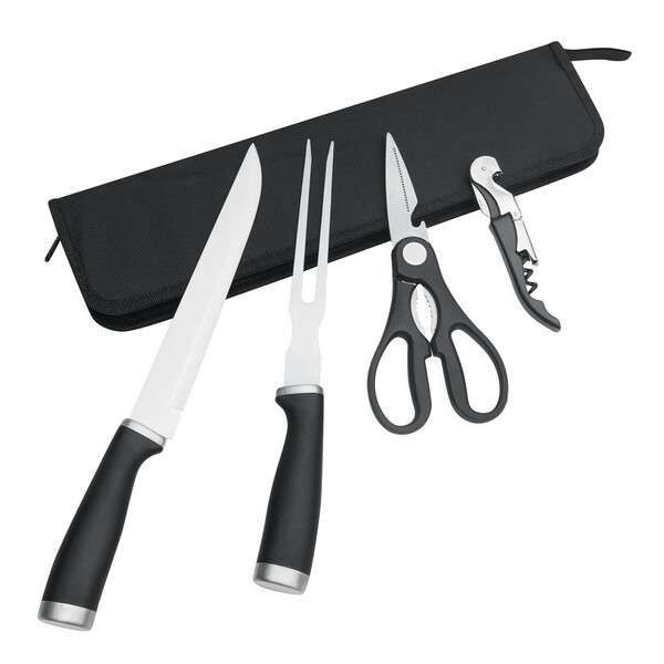 Stainless steel carving set, 4 pieces ROASTY
