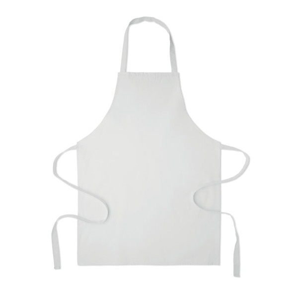 Recycled cotton apron Sous Colour - White