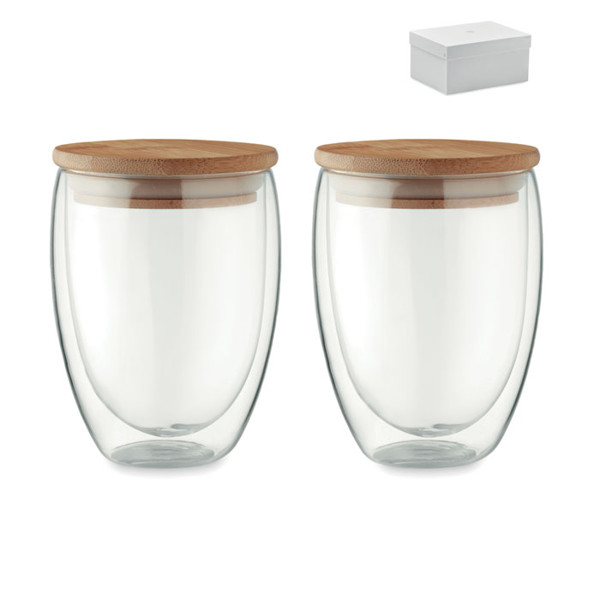 Set Tirana, borosilikatno steklo, 350 ml