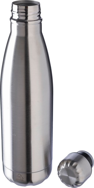 Garrafa em aço inoxidável reciclado Cliff - White