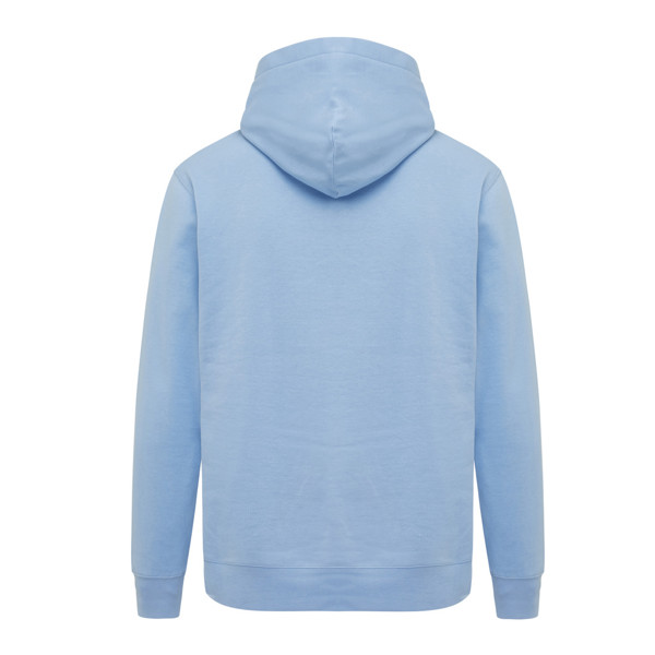 Mikina s kapucí a bočními kapsami Iqoniq Yengo z rec. bavlny - Sky Blue / XS
