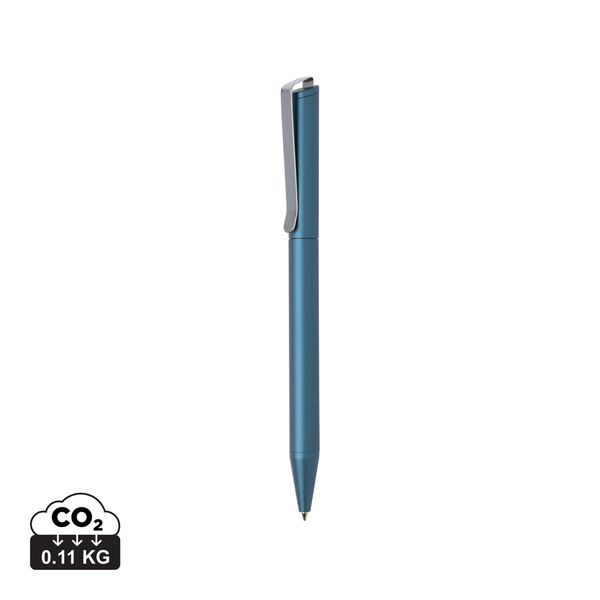 Stylo en aluminium recyclé certifié RCS Xavi - Bleu Royal