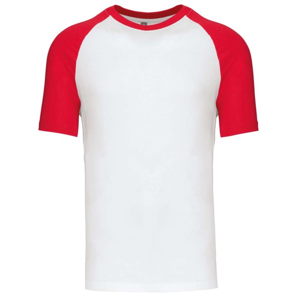 Baseball - Short-Sleeved Two-Tone T-Shirt