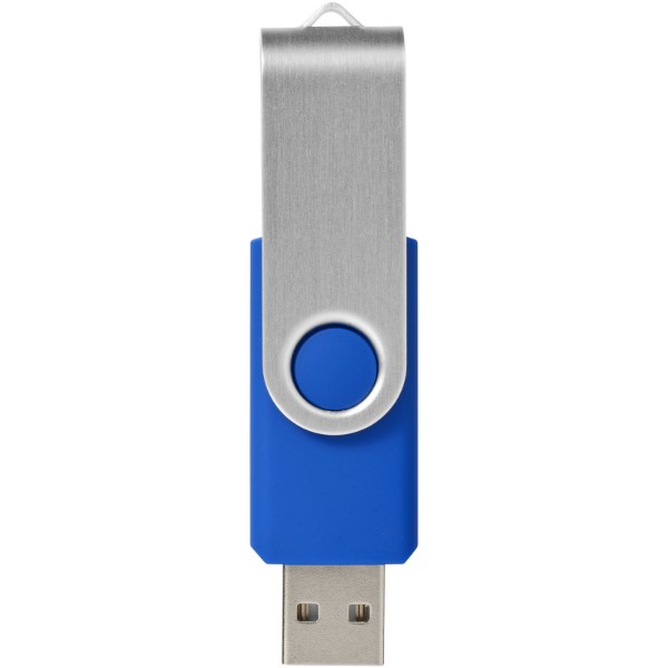 Clé USB rotative basique - Bleu royal / 4GB