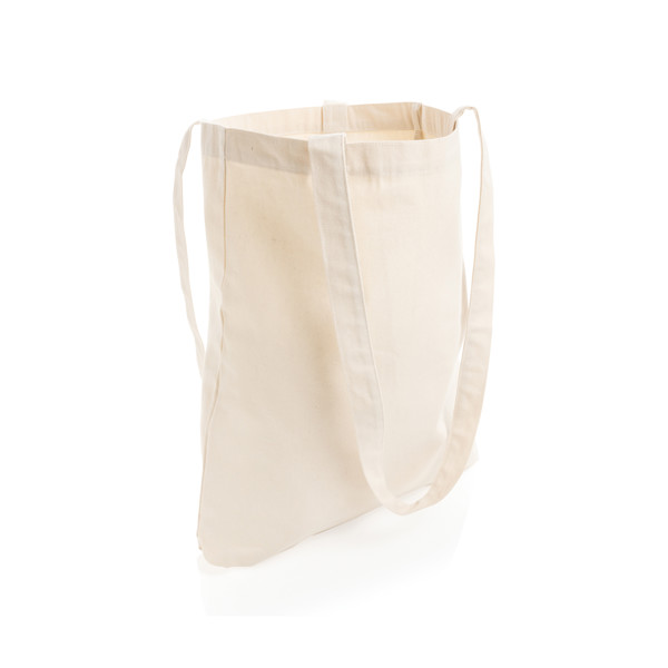 Sac shopping type Tote bag Impact en coton recyclé AWARE™ - Blanc Cassé