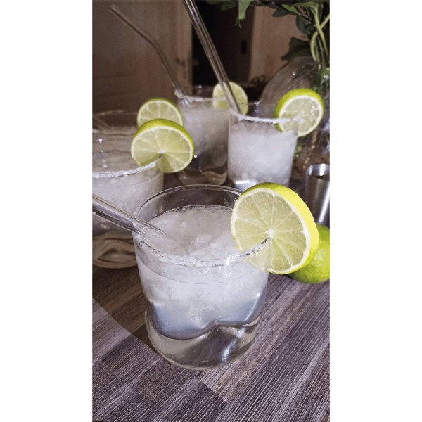 Glas-Strohhalm Set Drink Together