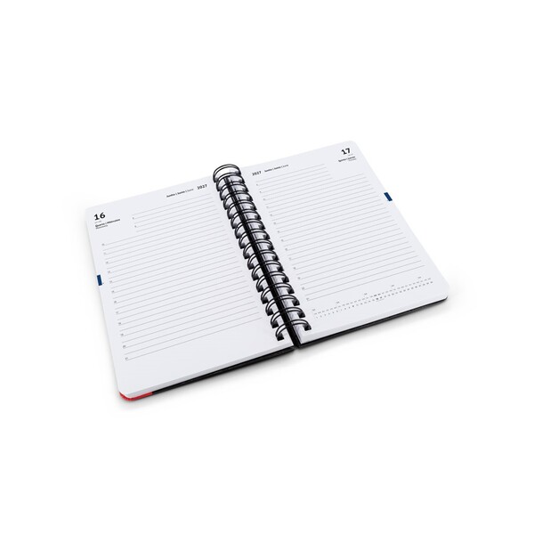 BRECHT A5. A5 diary in 100% recycled paper with a matte finish - Red