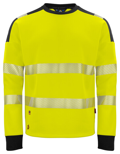 6108 Sweatshirt Roundneck Yellow/black XXL