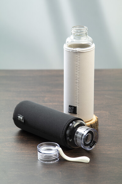Recycled Glass Bottle Vitrem - White