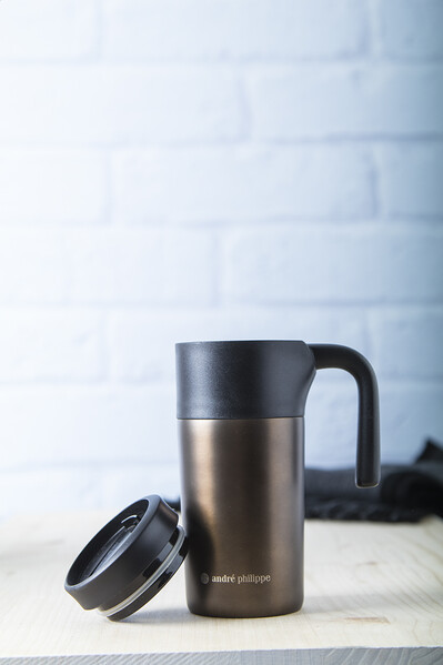 Mug thermos Arnoux - Bronze / Noir