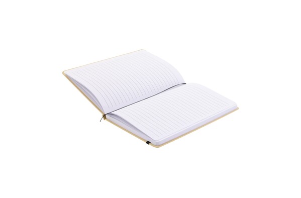 Cardboard notebook round corners A6 - Brown