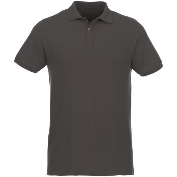 Beryl short sleeve men's organic recycled polo - Storm Grey / 3XL