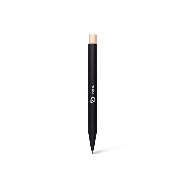 NOCLIP 187AB - BND187AB - Porte mine noir avec push en bambou