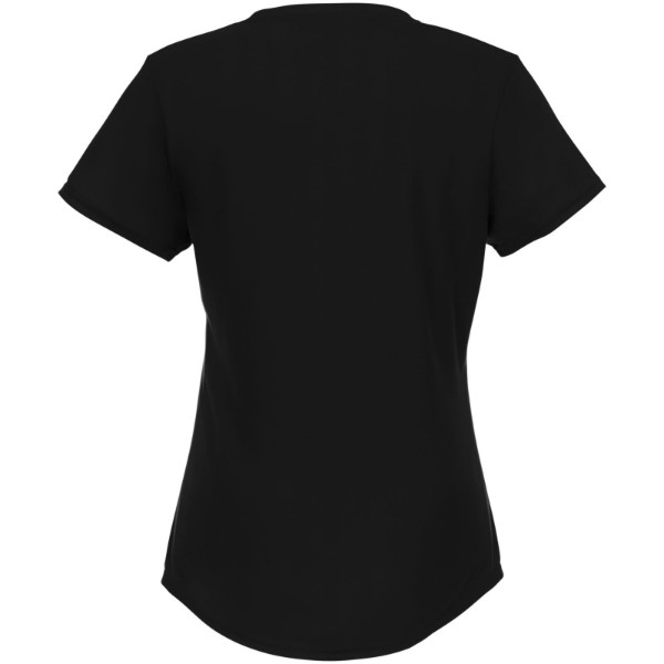 Camiseta de manga corta de material reciclado GRS para mujer "Jade" - Negro intenso / L