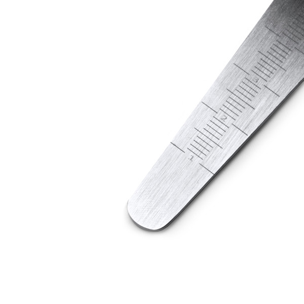 Personalised seed depth gauge in stainless steel with bottle opener