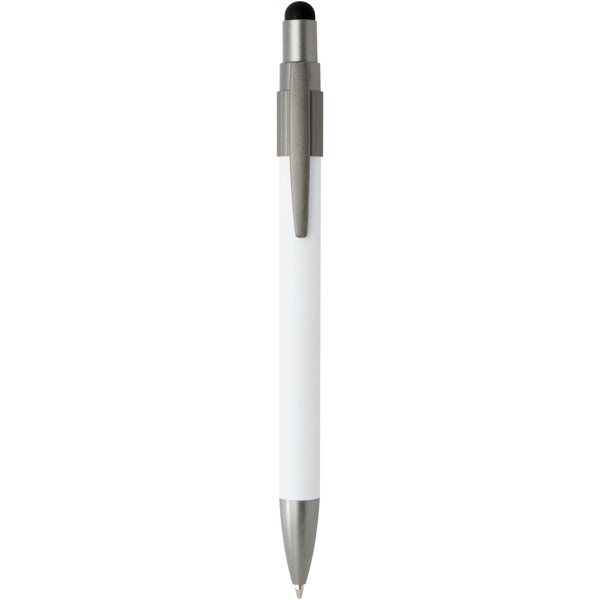 Rill RCS recycled ballpoint pen with stylus and fidget spinner (black ink) - White