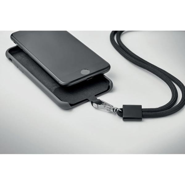 Nonette lanyard phone holder, RPET, 1500 mm