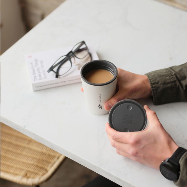 Circular&Co Recycled Coffee Cup 227 ml - white/black