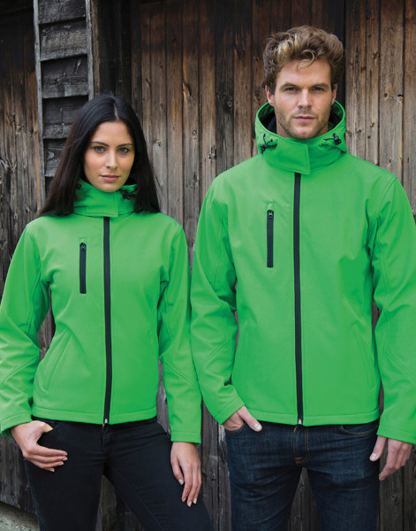 Tx Performance Hooded Softshell Jacket - Black / Grey / 3XL