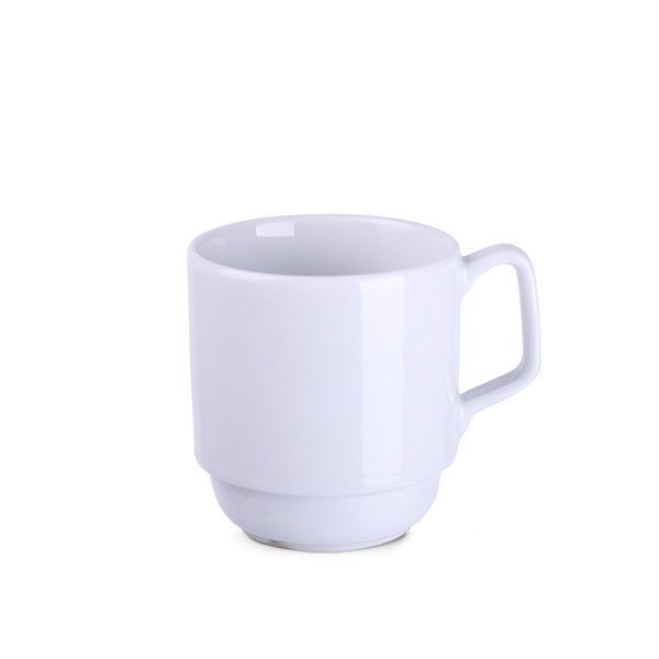 Torino porcelain mug, stackable, 82 mm diameter