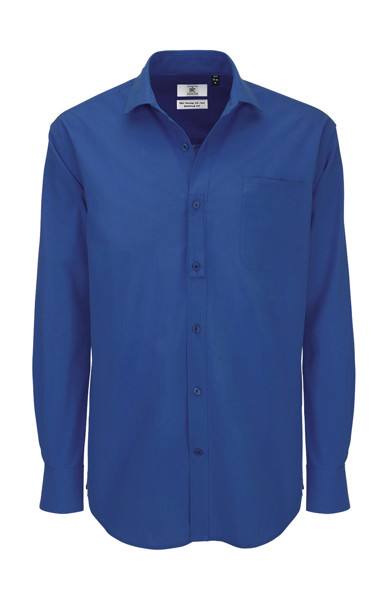 HeritageLSL / Men Poplin Shirt - Blue Chip / 4XL