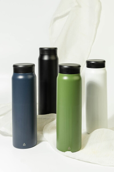 Rss Insulated Bottle Nuptse - Dark Blue