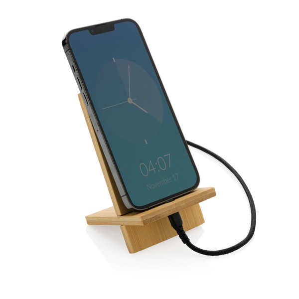 Bambusov stalak za telefon u kraft kutiji