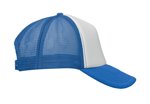 CASQUETTE TRUCKER 5 PANNEAUX Bubble - Blanc / Bleu