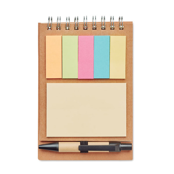 Multibook notepad, pen, sticky notes, 40 sheets