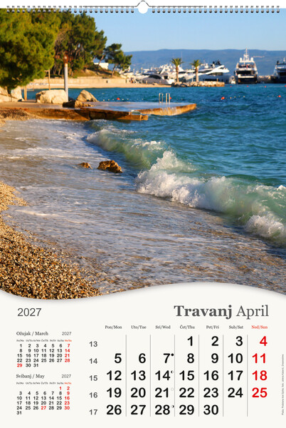 Okomiti zidni kalendar – More, more…