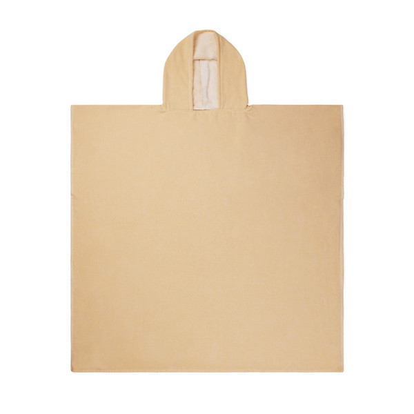 Pončo za na plažo Vinga Tolo 100x95 cm, bombaž 360 g/m² - Rumena / bela