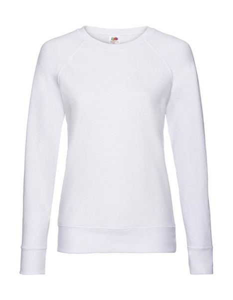 Ladies Lightweight Raglan Sweat - White / 2XL