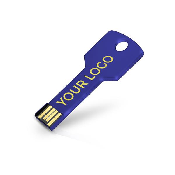Memória Usb 16Gb Em Formato De Chave - Prateado / 16GB
