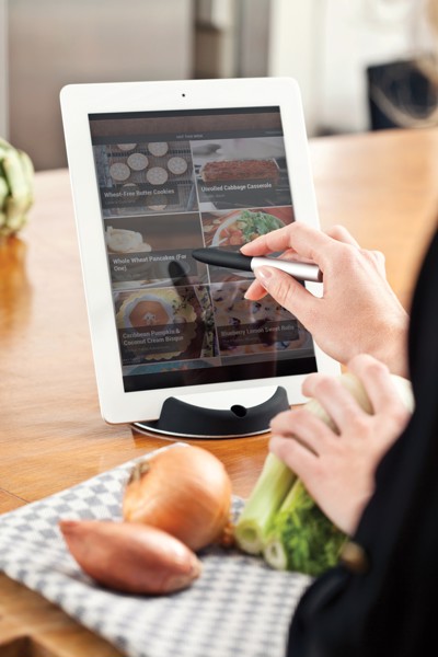 Stand Chef para tablet con bolígrafo táctil
