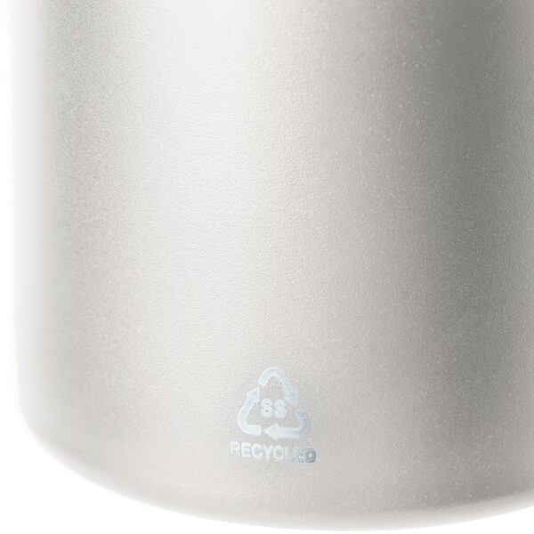Recycled stainless steel double-walled bottle (600 ml) Mace - White