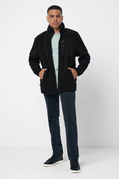IQONIQ Diran recycled polyester pile fleece jacket - Black / XXS