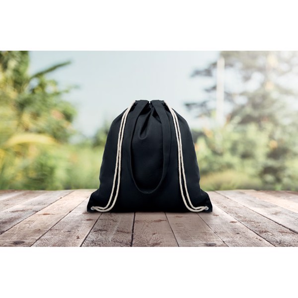 220gr/m² canvas 2 function bag Moira - Black