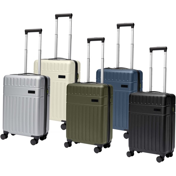 Valise cabine Rover de 20" et 40 L recyclée GRS - Bleu hale