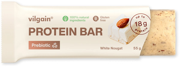 Vilgain Prebiotic Protein Bar 55g mandle s vanilkou