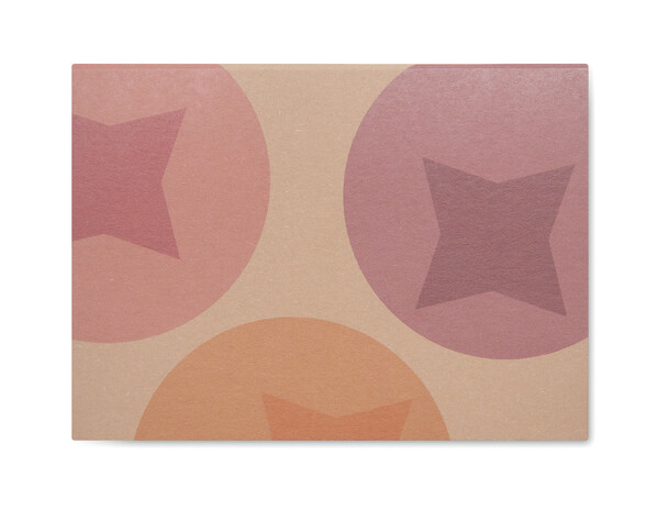 Recycled paper soft cover with 100 sticky notes (EU made) - Full colour