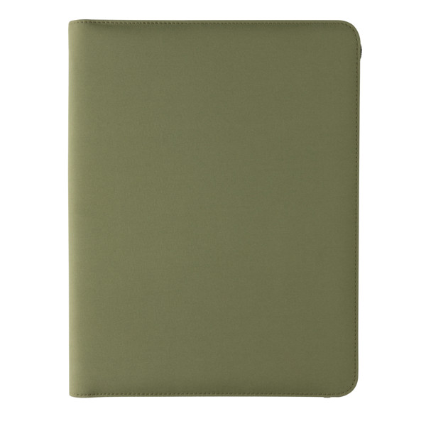 Impact Aware™ deluxe 300D tech portfolio with zipper - Green