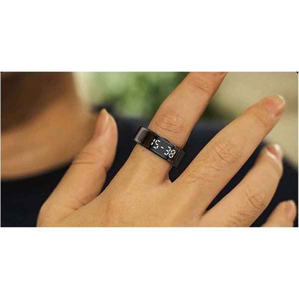 Prixton Orbyt Touch smart ring - Black / Size 11 (20.8 mm)