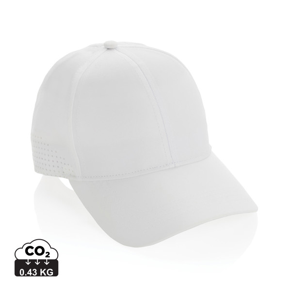 Casquette de sport 6 panneaux en rPET Impact AWARE™ - Blanc