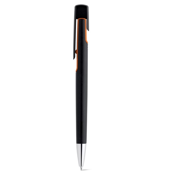 BRIGT. Ball pen with metallic finish - Orange