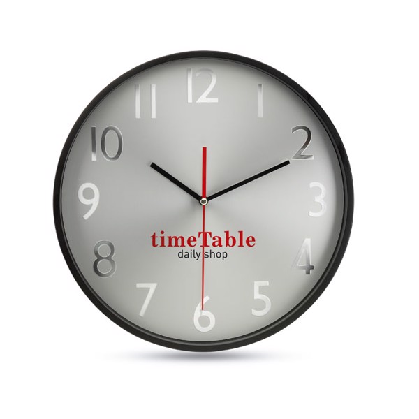 Rondo wall clock, 300 mm, aluminium dial