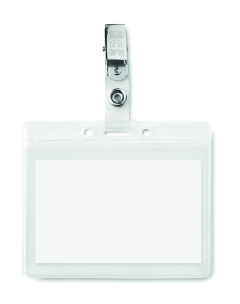 Identificador em PVC Clipbadge