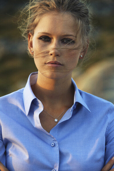 Harvest Redding Lady Blouse Blue L