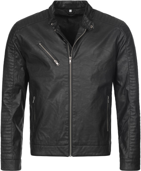 Men's Biker Jacket Stedman | Biker Jacket Men - Black Opal / M