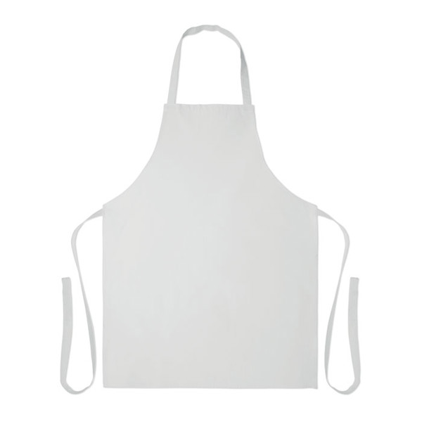 Recycled cotton apron Sous Colour - White